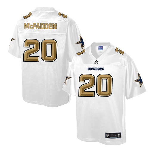 Men's Game Darren McFadden Nike Jersey White - #20 Pro Line Fashion NFL Dallas Cowboys
